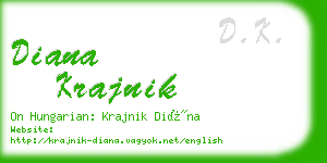 diana krajnik business card